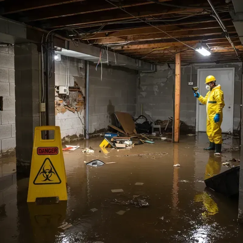 Flooded Basement Electrical Hazard in West Odessa, TX Property